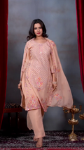 Heavy Embroidered Georgette Suit Set for Women with Dupatta