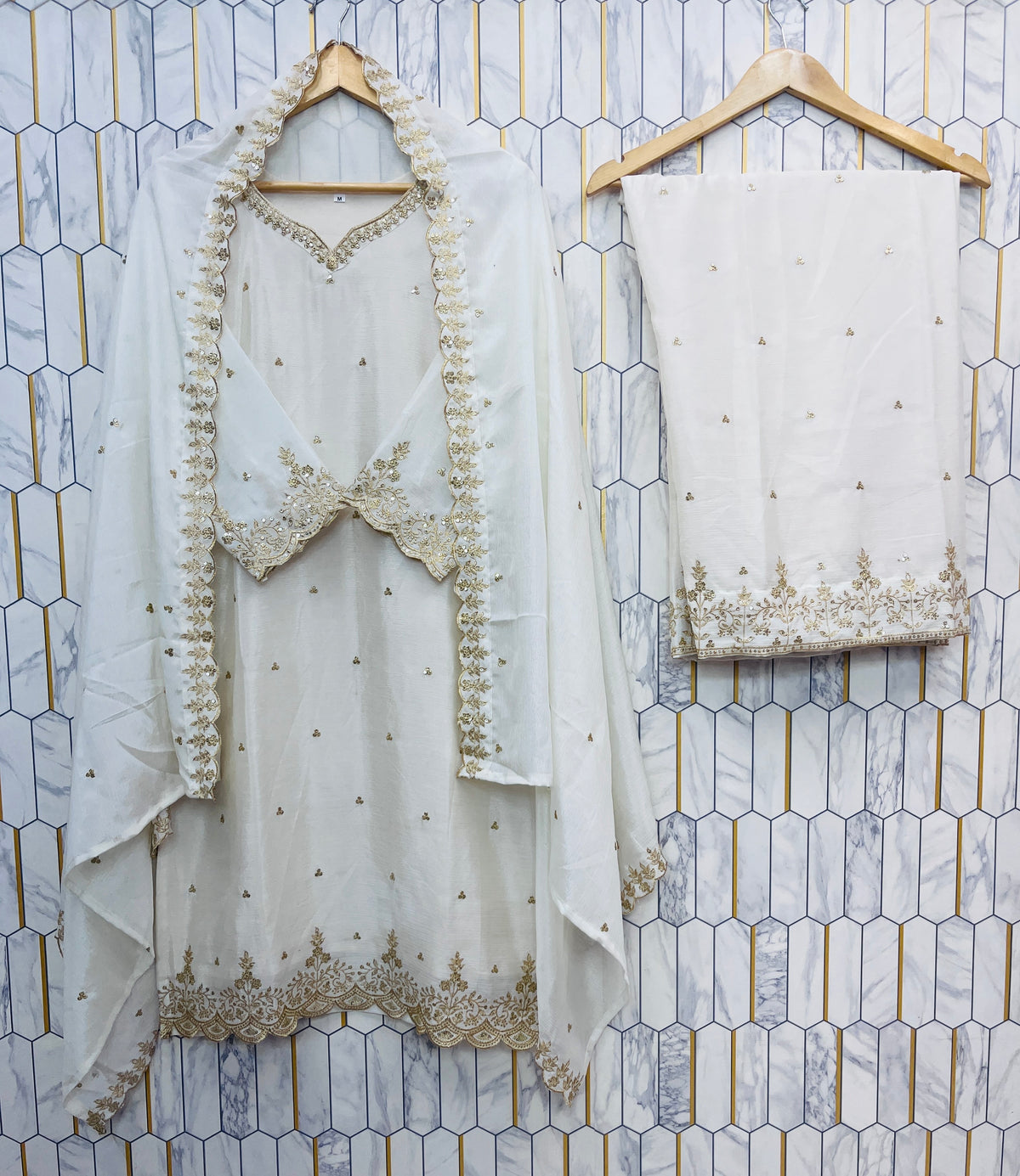 Festival Special Embroidered Palazzo Set for Women with Dupatta