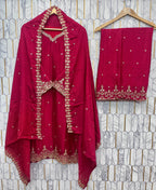 Festival Special Embroidered Palazzo Set for Women with Dupatta