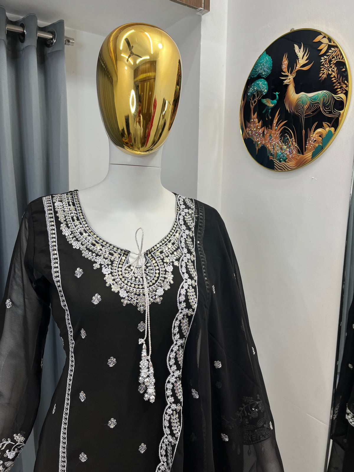 Designer Embroidered Palazzo Set for Women with Dupatta | Fox Georgette 3 Piece Set