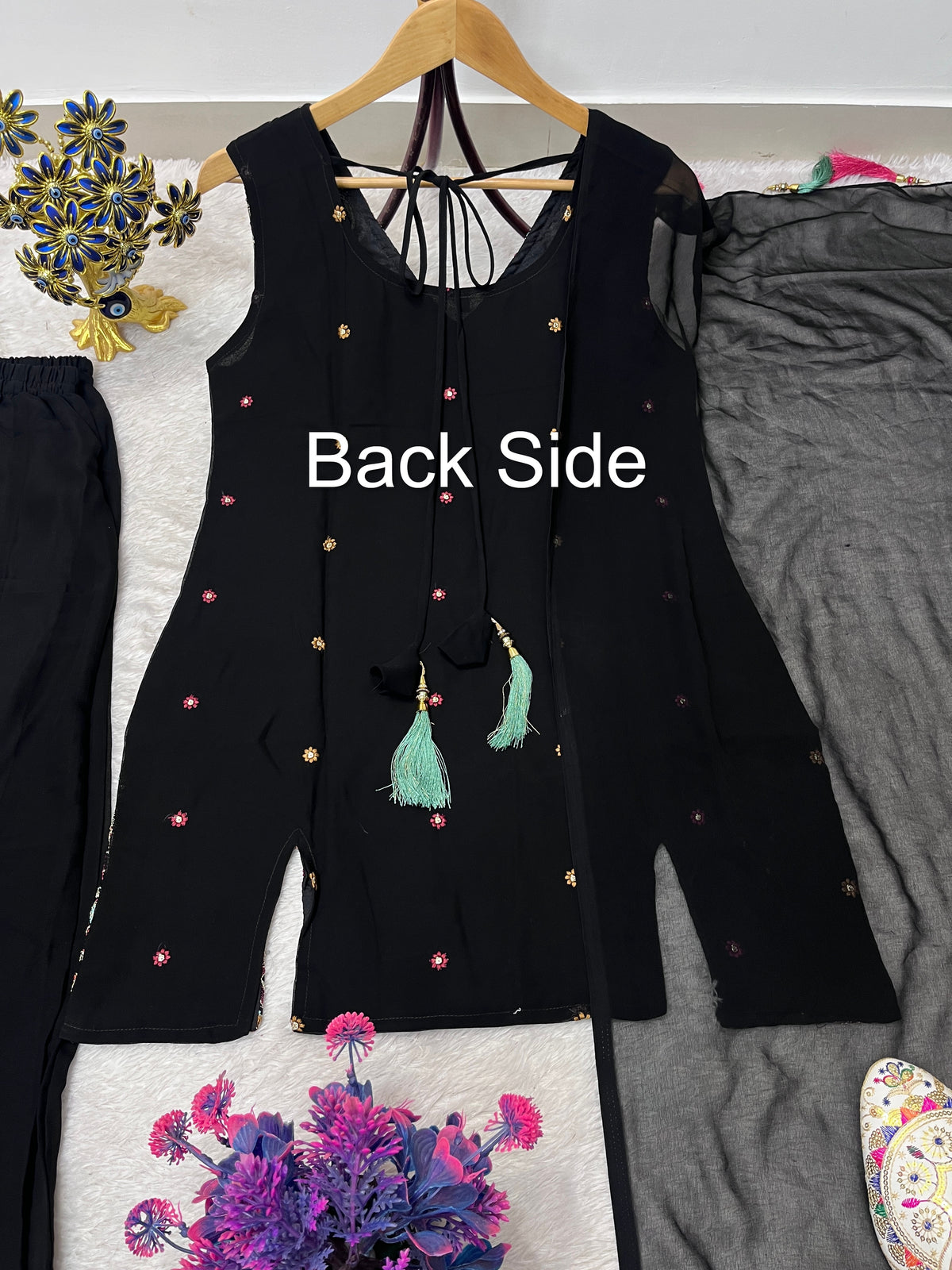 pakistani black sharara suit