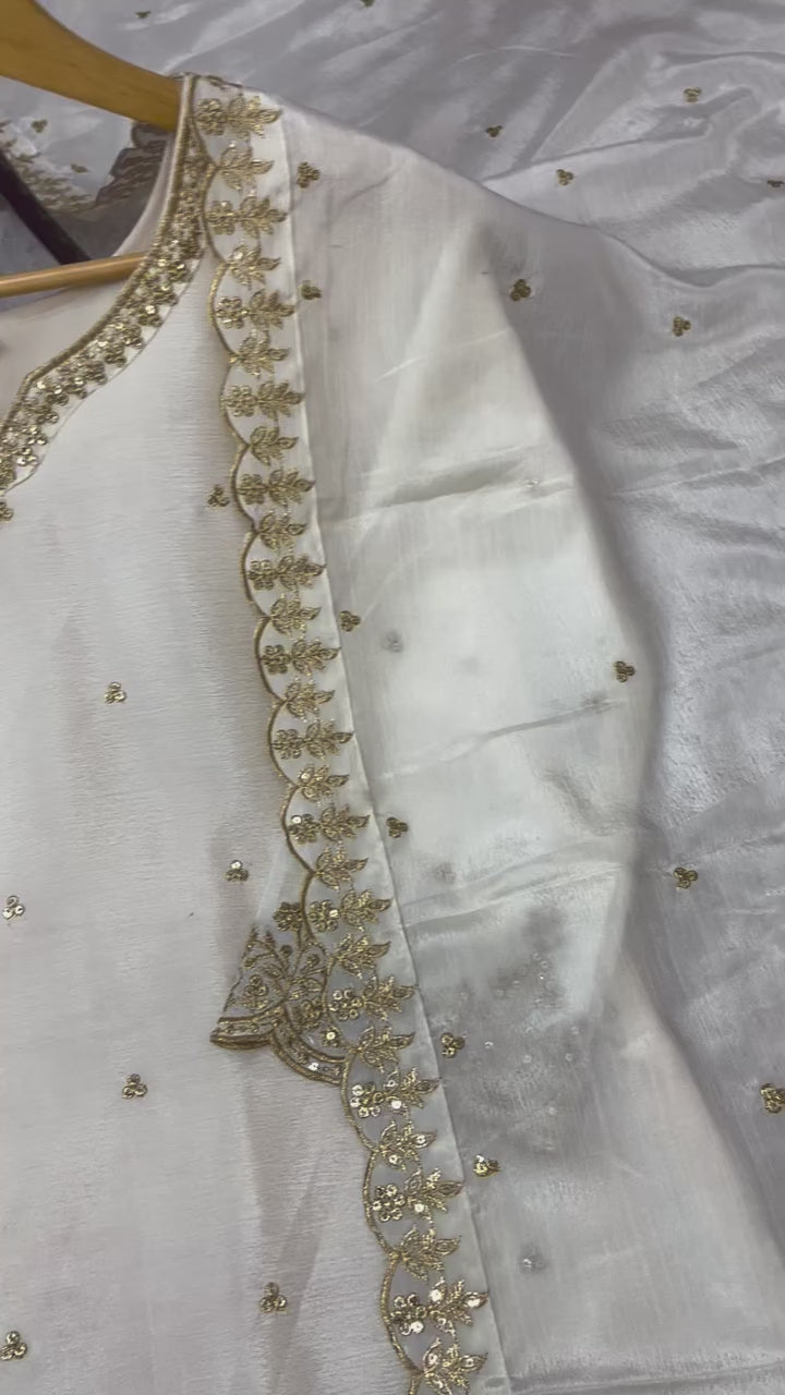 Festival Special Embroidered Palazzo Set for Women with Dupatta